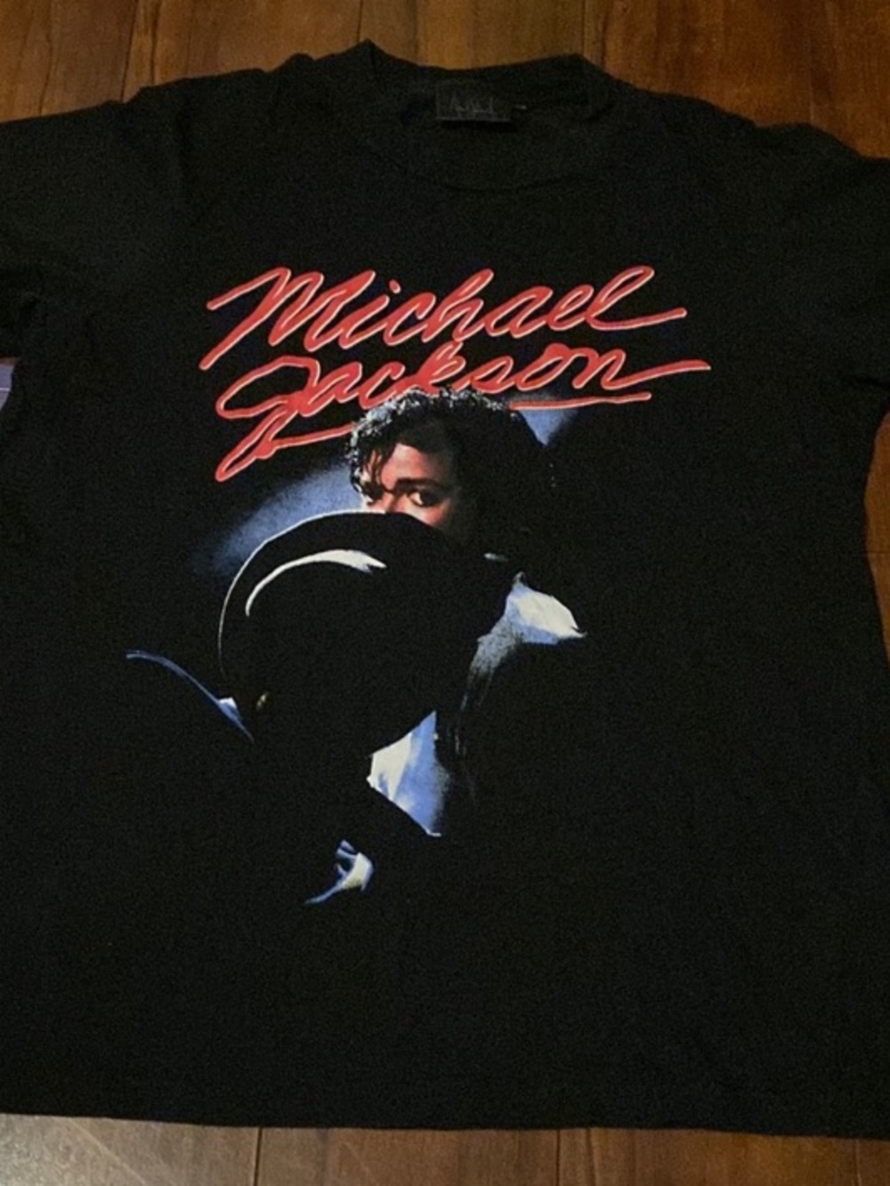 Michael Jackson Graphic Tee - Black with Red Script